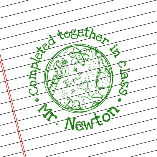 Teacher Self Inking Stamps | Completed Together in Class - Mr. Newton