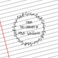 Teacher Self Inking Stamps | From The Library of - Mrs. Wallace