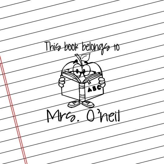 Teacher Self Inking Stamps | This Book Belongs To - Mrs. O'neil