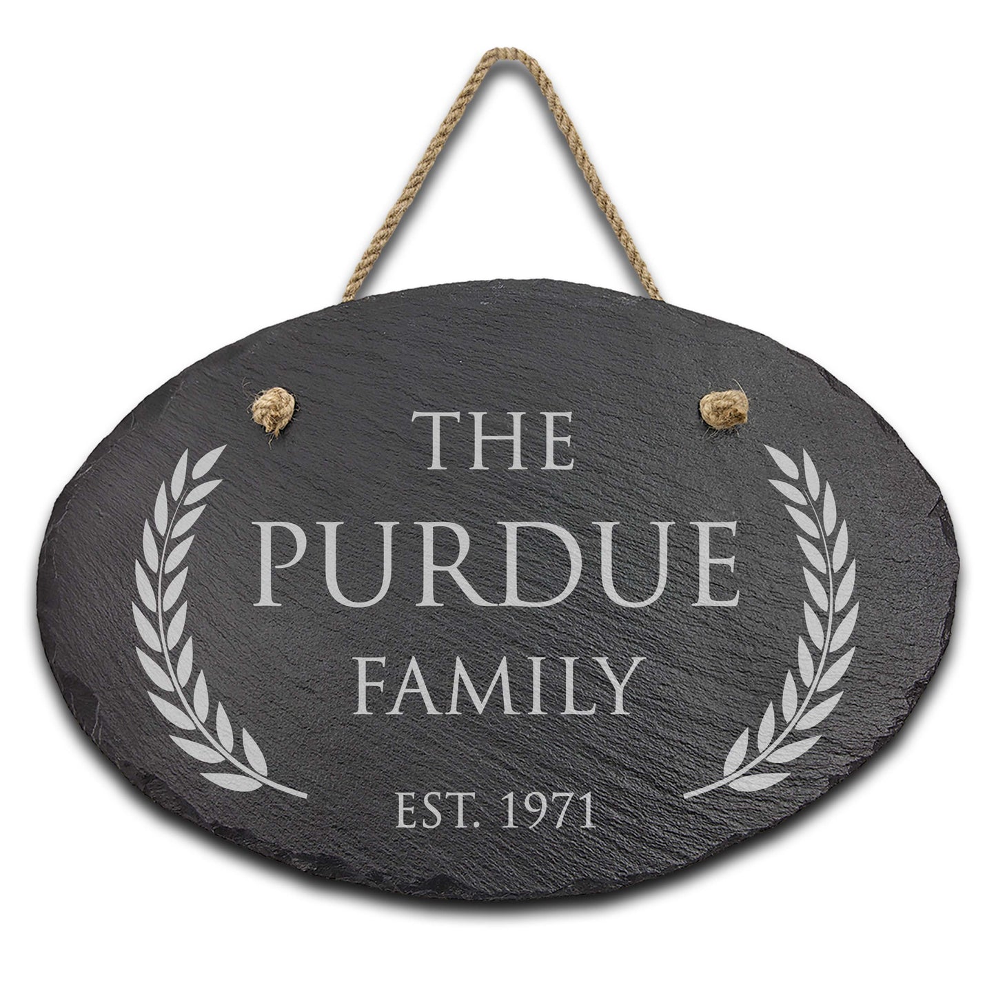 Slate Outdoor Address Sign | Purdue