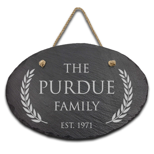Slate Outdoor Address Sign | Purdue