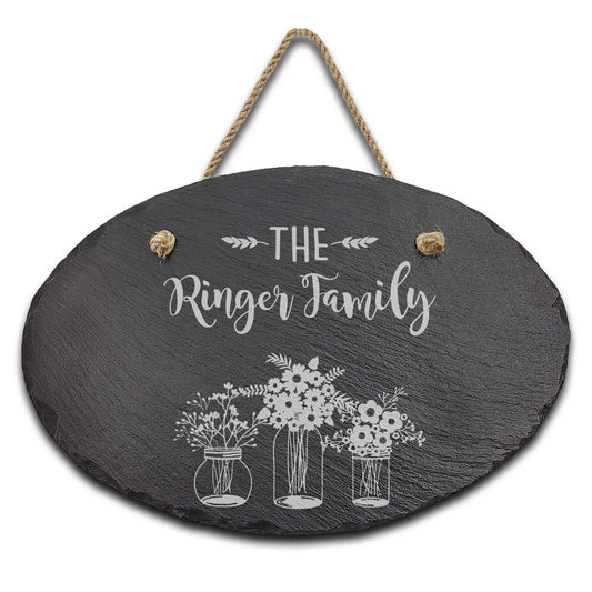 Slate Outdoor Address Sign | Ringer Family
