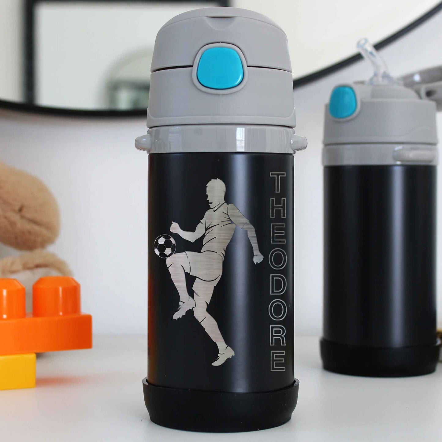 Kid's Metal Tumbler | Soccer Player