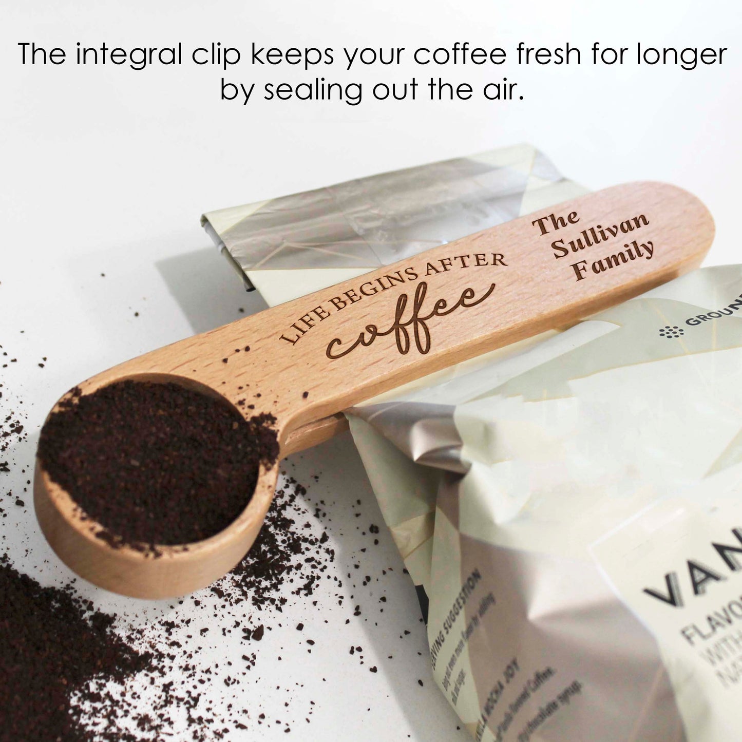 Coffee Scoop Bag Clip | Katelyn